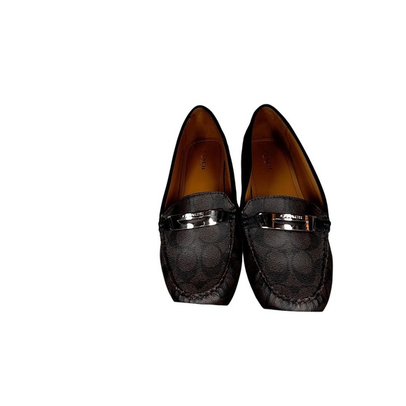 Coach - New York - Olympia Brown Mahogany Signature Loafers Womens Size 11M - Picture 1 of 8